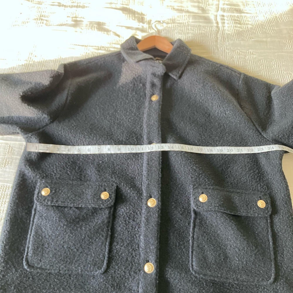 J CREW Long Sleeve Black Teddy Sweater Jacket Size XXL - Picture 7 of 10